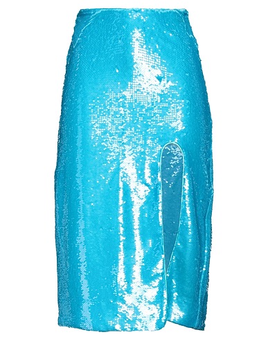 GANNI Midi skirt Azure 100% Recycled polyester