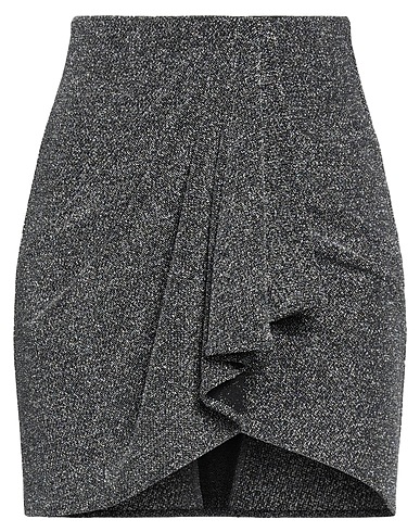 ISABEL MARANT Mini skirt Black 63% Polyamide, 32% Metallic Polyester, 5% Elastane