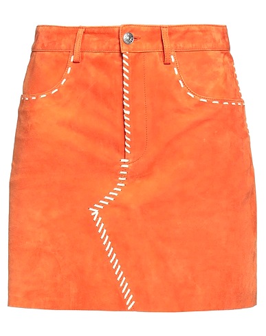 MARNI Mini skirt Orange Lambskin