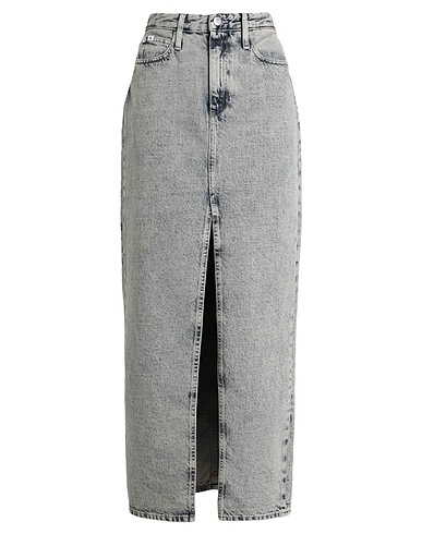 CALVIN KLEIN JEANS Denim skirt Blue 100% Cotton