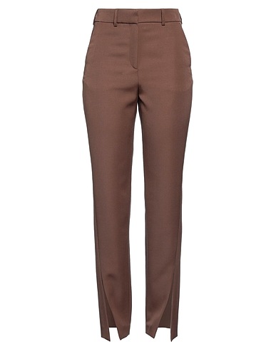 BALMAIN Pantalone Marrone 100% Lana