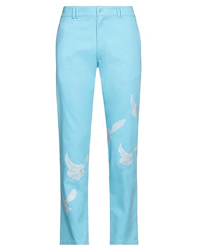 3.PARADIS Casual trouser Sky blue 100% Cotton