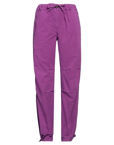 GANNI Casual trouser Mauve 97% Organic cotton, 3% Elastane