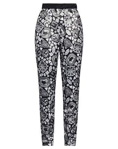 GAëLLE Paris Casual trouser Black 100% Viscose, Polyester