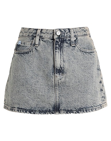 CALVIN KLEIN JEANS Denim skirt Blue 100% Cotton