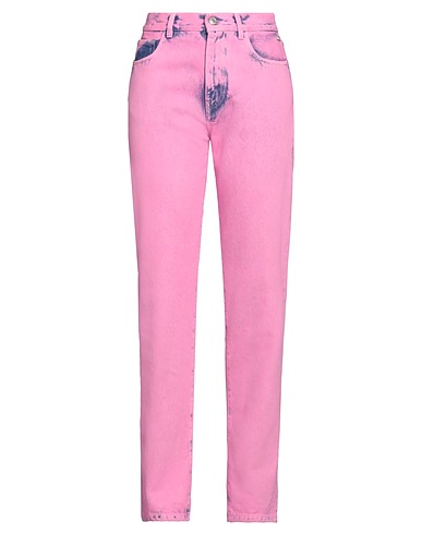 GCDS Denim trousers Pink 100% Cotton