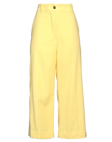 PATOU Casual trouser Yellow 32% Cotton, 25% Polyamide, 22% Viscose, 19% Linen, 2% Elastane