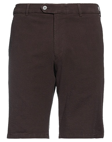 MMX Shorts & Bermuda Dark brown 98% Cotton, 2% Elastane