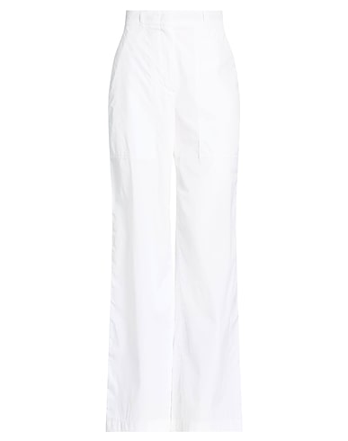 MAX MARA STUDIO Casual παντελόνι BIANCO 100% Βαμβάκι