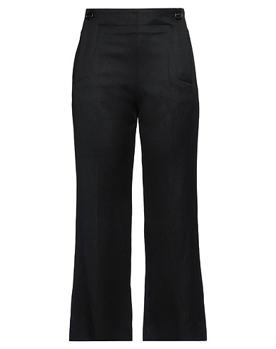 CHLOÉ Casual trouser Black 65% Virgin Wool, 35% Linen