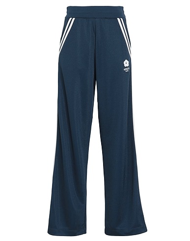 KENZO Casual trouser Midnight blue 55% Polyester, 43% Viscose, 2% Elastane, Polyamide, Cotton