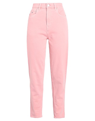 TOMMY JEANS Denim trousers Pink 99% Cotton, 1% Elastane