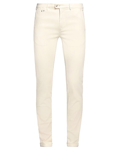 TRAMAROSSA Casual pants Cream 87% Cotton, 9% Polyester, 4% Elastane