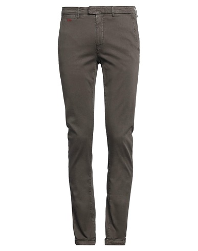 TRAMAROSSA Casual trouser Dark brown 87% Cotton, 9% Polyester, 4% Elastane