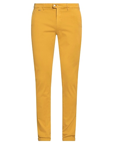 TRAMAROSSA Casual trouser Mustard 87% Cotton, 9% Polyester, 4% Elastane