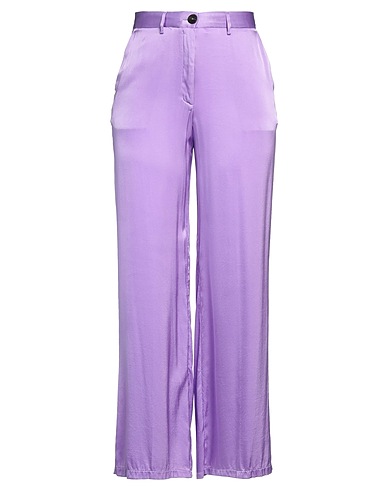 FORTE_FORTE Pantalone Viola 96% Seta, 4% Elastan