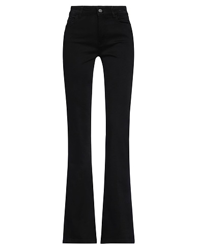 REBEL QUEEN by LIU •JO Denim trousers Black 93% Cotton, 5% Elastomultiester, 2% Elastane