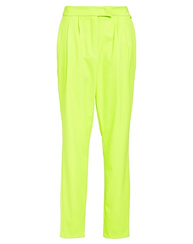 GAëLLE Paris Casual pants Lime green 88% Polyester, 12% Elastane