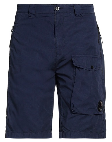 C.P. COMPANY Shorts & Bermuda Midnight blue 100% Cotton