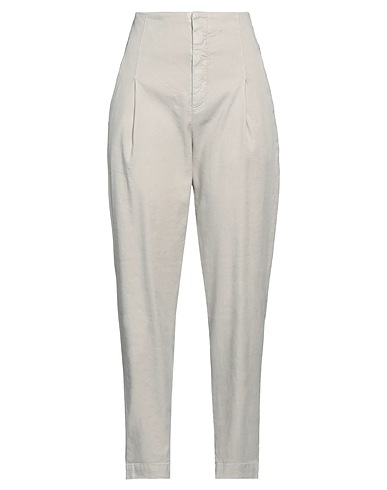 DONDUP Casual trouser Beige 54% Linen, 43% Lyocell, 3% Elastane