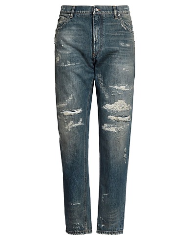DOLCE&GABBANA Denim pants Blue 100% Cotton