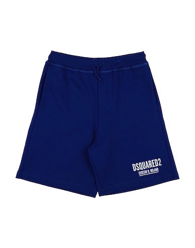 DSQUARED2 Shorts & Bermuda Bright blue 100% Cotton, Elastane