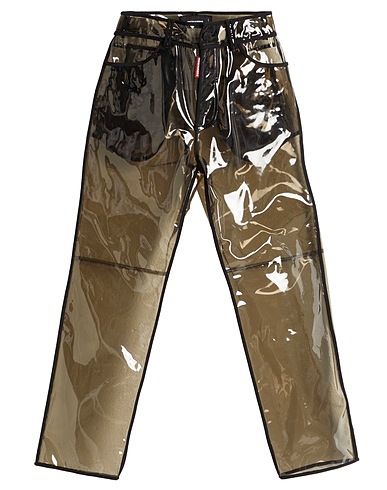 DSQUARED2 Pantalone Nero 100% PVC - Polivinilcloruro, Poliammide, Elastan