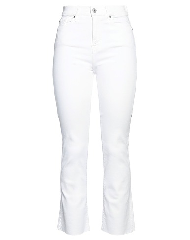 7 FOR ALL MANKIND Pantaloni jeans Bianco 97% Cotone, 3% Elastan