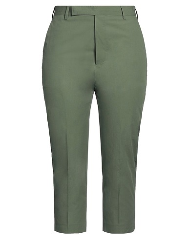 RICK OWENS Casual trouser Military green 100% Cotton