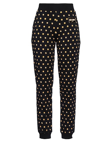 MOSCHINO Casual trouser Black 95% Cotton, 5% Elastane