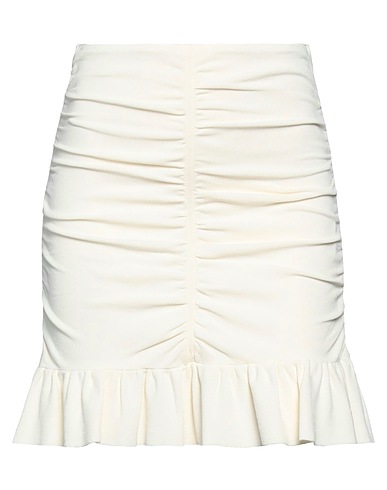 SANDRO Mini skirt White 62% Viscose, 20% Polyamide, 16% Polyester, 2% Elastane