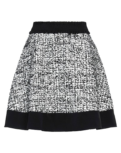 SANDRO Mini skirt Black 95% Polyester, 3% Cotton, 1% Viscose, 1% Metallic Polyester