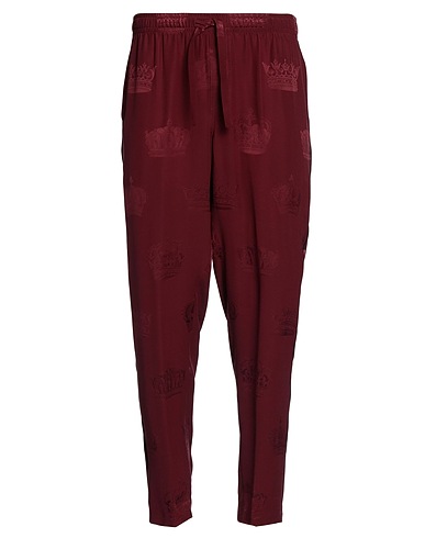 DOLCE&GABBANA Casual pants Burgundy 100% Silk