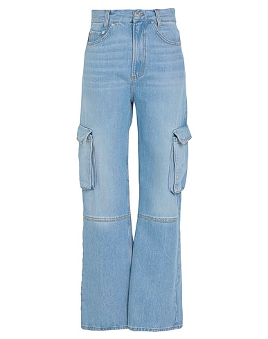 SANDRO Denim pants Blue 100% Cotton