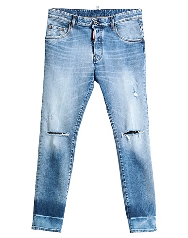 DSQUARED2 Straight leg BLU 99% Cotton, 1% Elastane
