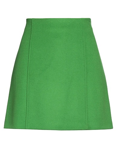 MAX&Co. Mini skirt Green 100% Virgin Wool