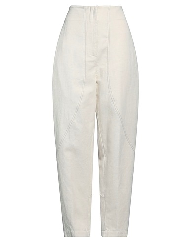 GENTRYPORTOFINO パンツ オフホワイト コットン 75% / リネン 25%