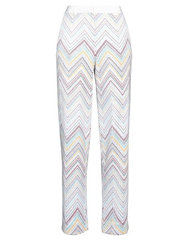 MISSONI Casual pants White 59% Polyamide, 41% Cotton, Silk