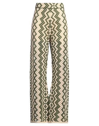 SANDRO Pantalone Verde militare 62% Cotone, 24% Viscosa, 14% Poliammide