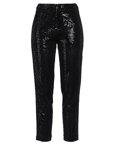 LIU •JO Casual pants Black 95% Polyamide, 5% Elastomultiester, Cotton, Elastane