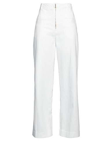 SANDRO Denim trousers White 100% Cotton