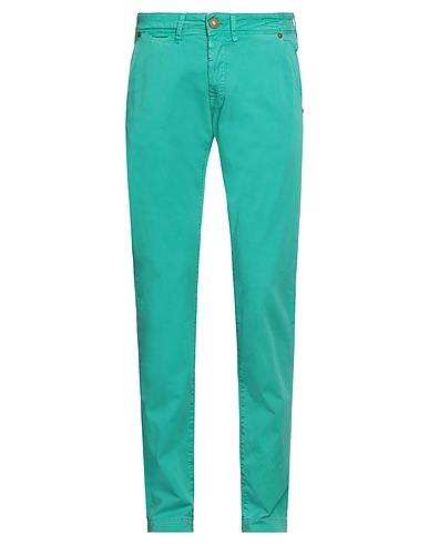 JACOB COHЁN Casual trouser Green 97% Cotton, 3% Elastane