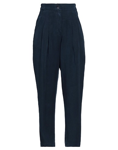 GENTRYPORTOFINO Casual trouser Navy blue 76% Lyocell, 24% Linen