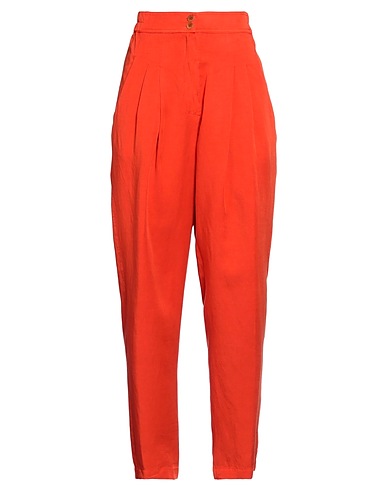 GENTRYPORTOFINO Casual pants Orange 76% Lyocell, 24% Linen