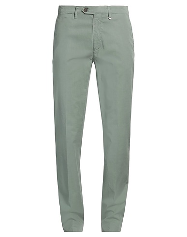CANALI Casual trouser Sage green 67% Lyocell, 30% Cotton, 3% Elastane