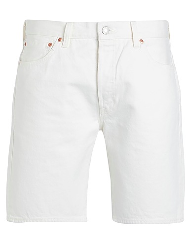 LEVI'S Shorts jeans MB-SHORTS-DENIM
 Bianco 100% Cotone