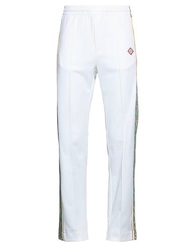 CASABLANCA Casual pants White 54% Polyester, 46% Cotton