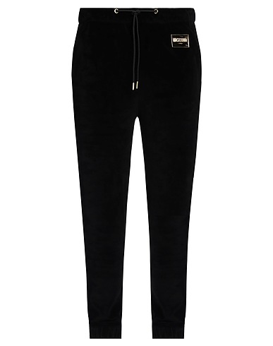 MOSCHINO Casual trouser Black 80% Cotton, 20% Polyester, Elastane