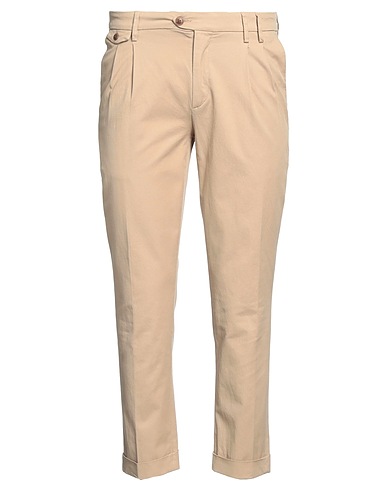 TELERIA ZED Pantalone Sabbia 52% Lino, 46% Cotone, 2% Elastan