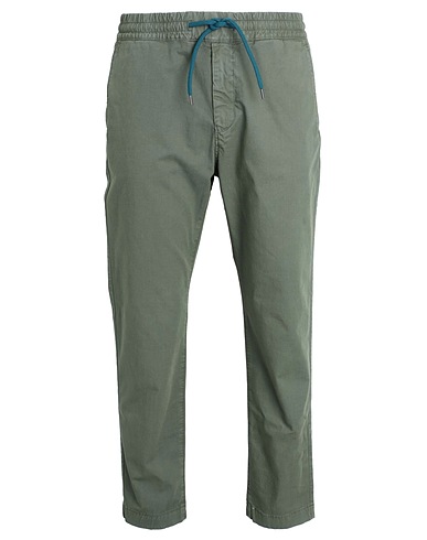 PS PAUL SMITH Casual pants Military green 97% Organic cotton, 3% Elastane